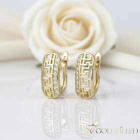 Goldfilled Antiallergén Fülbevaló 19mm 14K szín