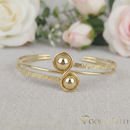 Goldfilled Antiallergén Karperec  szín 14K Átmérő 60mm