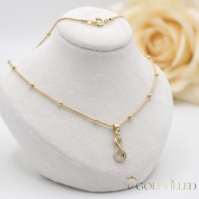   Goldfilled Antiallergén Nyaklánc 45cm/1mm +Medál 14K Szín