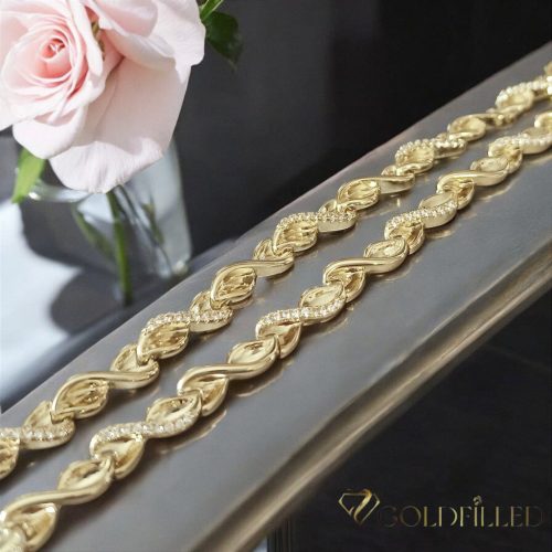 Goldfilled Antiallergén Exkluzív Nyakék Több Féle Méretben 5,5 mm Széles 14K Szín