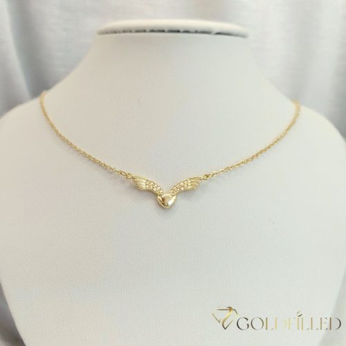 Goldfilled Antiallergén Nyaklánc  45-49cm Hosszú és 2 mm Széles  Szín  14K  "ANGYALSZÁRNYAK"