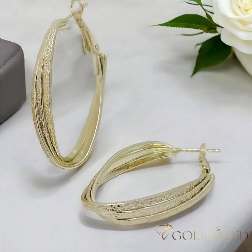 Goldfilled Antiallergenic Hoop Earring 40mm 14K color