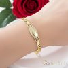 Goldfilled Antiallergén Karkötő 16cm/4-8mm 14K színű