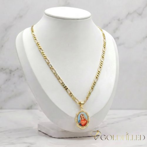 Goldfilled Antiallergén Nyaklánc 50cm/3,5mm +Medál 14K Szín