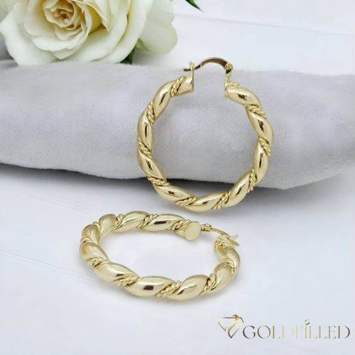 Goldfilled Antiallergenic Hoop Earring 40mm 14K color
