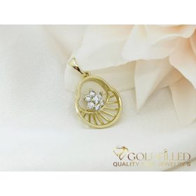 Goldfilled Antiallergén Medál 25 mm 14K szín