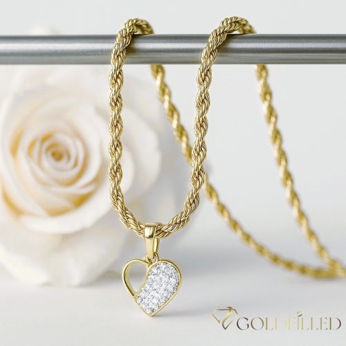 Goldfilled Antiallergén Nyaklánc 45cm/3mm +Medál 14K Szín