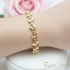 Goldfilled Antiallergén Karkötő 17cm/6mm 14K színű