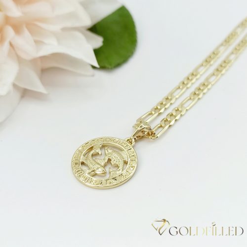 Goldfilled Antiallergén Nyaklánc 45cm / 4mm + Halak Medál 14K szín