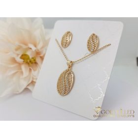 Goldfilled Nyaklánc 45cm/1mm+Medál+Fülbevaló