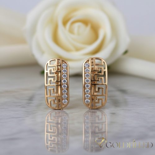 Goldfilled Antiallergén Fülbevaló 20mm 18K Szín	