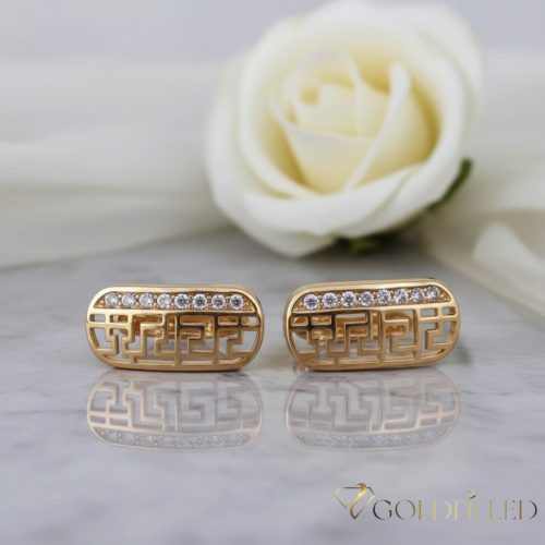 Goldfilled Antiallergén Fülbevaló 20mm 18K Szín	