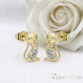 Goldfilled Antiallergén Fülbevaló 13mm 14K szín	