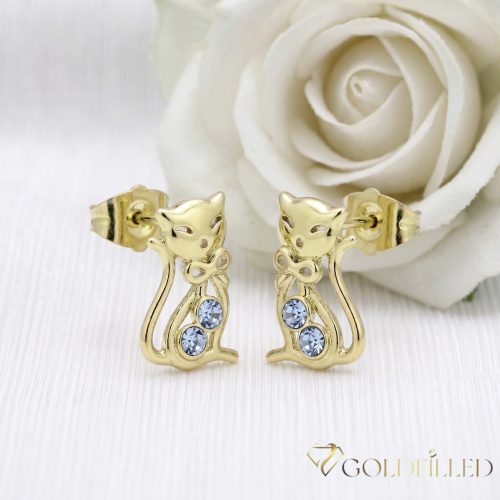 Goldfilled Antiallergén Fülbevaló 13mm 14K szín	
