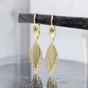 Goldfilled Antiallergén Fülbevaló 30mm 14K szín	