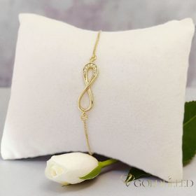 Goldfilled Antiallergén Karkötő 18cm/1-6mm 14K színű