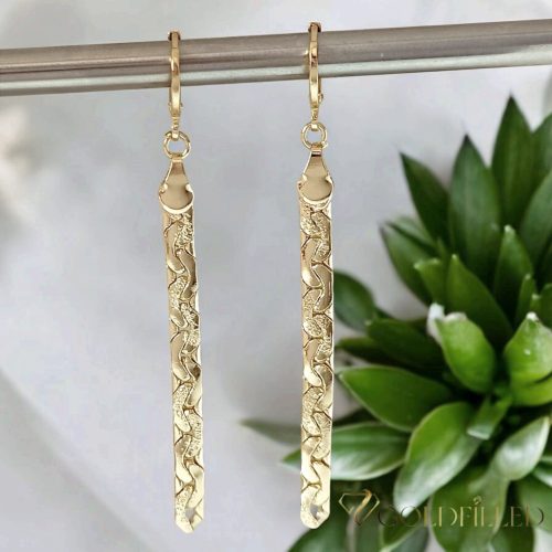 Goldfilled Antiallergén Fülbevaló 74mm 14K szín	