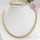 Goldfilled Antiallergén Nyaklánc 50cm / 6mm + Karkötő 19cm 14K szín